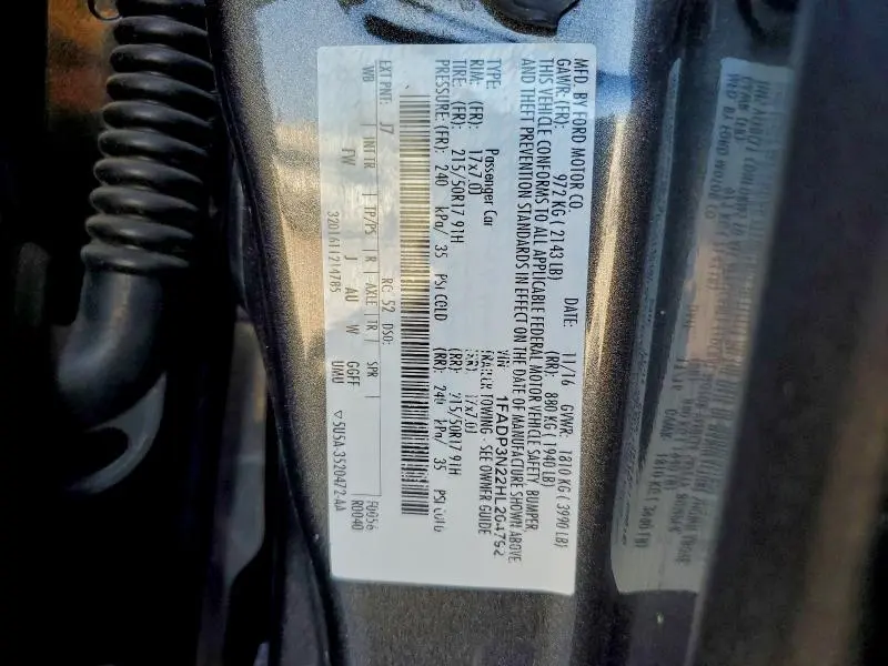2017 FORD FOCUS TITANIUM  