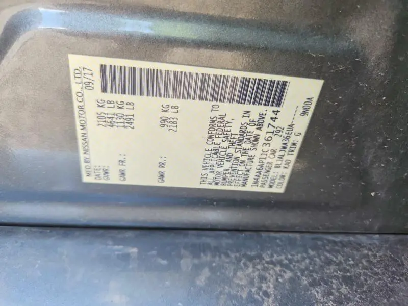 2018 NISSAN MAXIMA 3.5 SV  