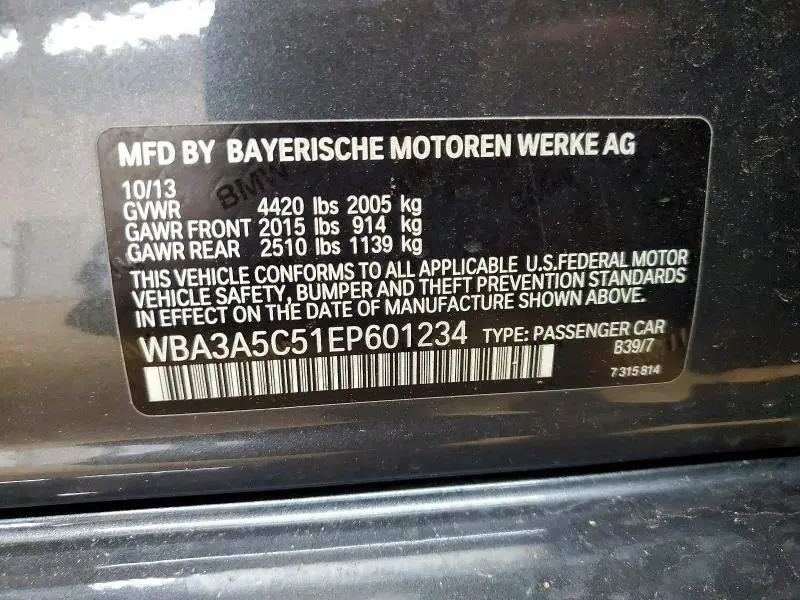 2014 BMW 328 I  