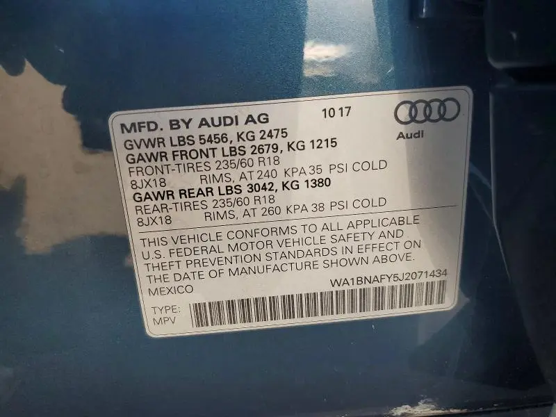 2018 AUDI Q5 PREMIUM PLUS  