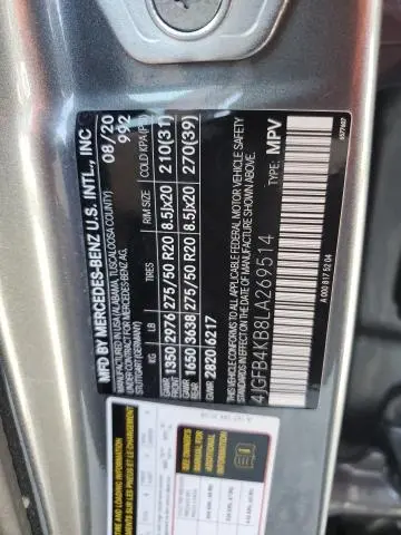 2020 MERCEDES-BENZ GLE 350 4MATIC  