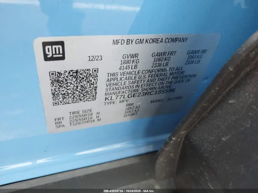 2024 CHEVROLET TRAX FWD 1RS