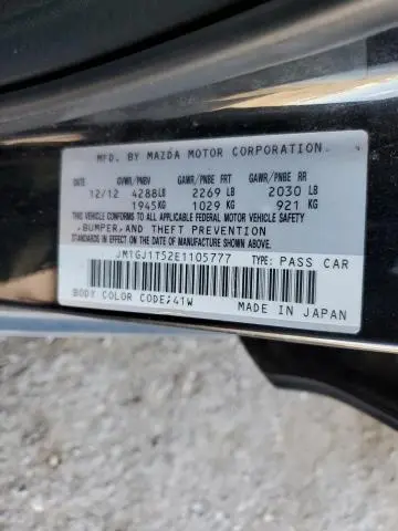 2014 MAZDA 6 TOURING  