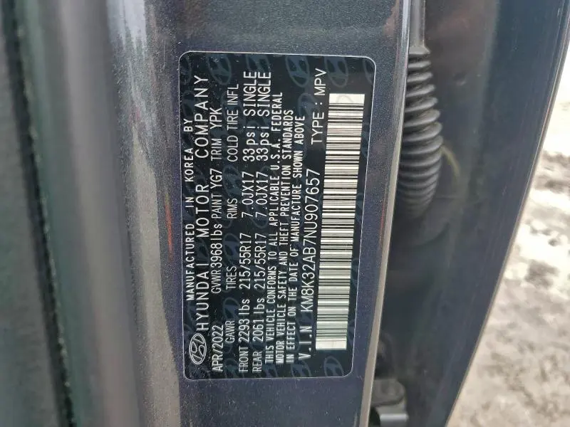 2022 HYUNDAI KONA SEL  