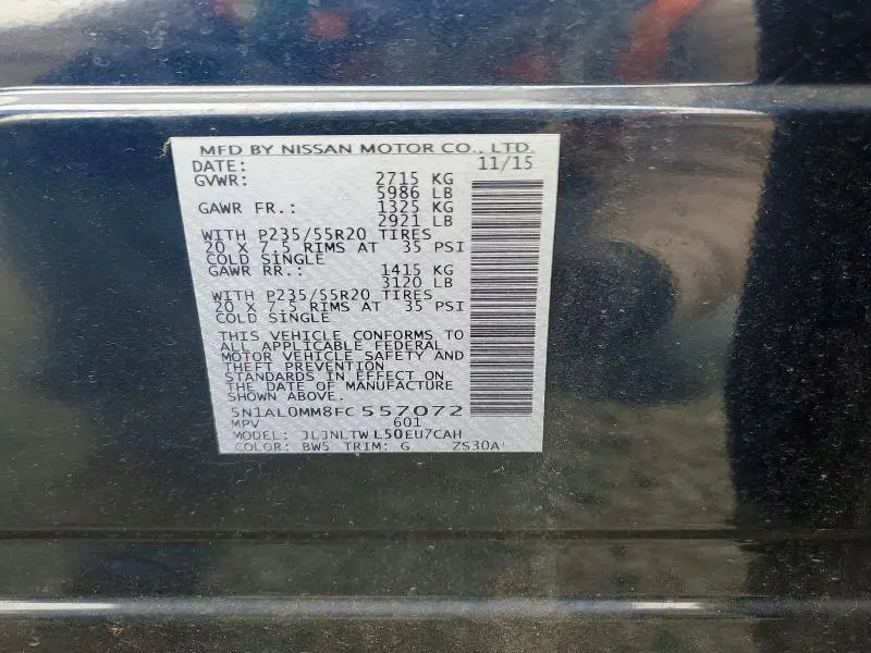 2015 INFINITI QX60 BASE  