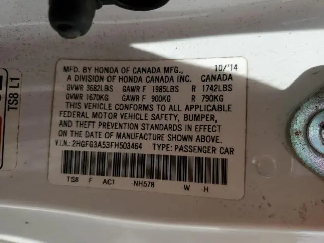 2015 HONDA CIVIC LX  