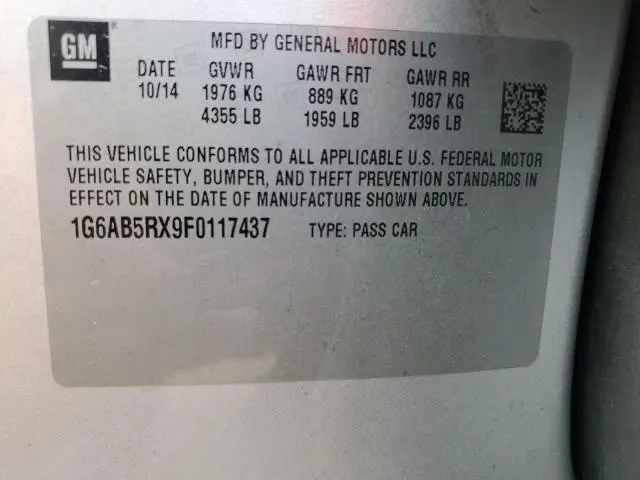 2015 CADILLAC ATS LUXURY  