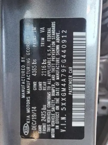 2015 KIA OPTIMA LX  