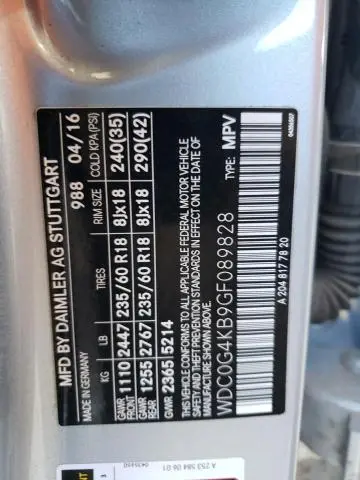 2016 MERCEDES-BENZ GLC 300 4MATIC  