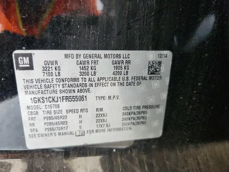 2015 GMC YUKON DENALI  