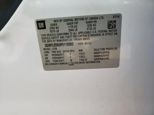 2015 CHEVROLET EQUINOX LS  