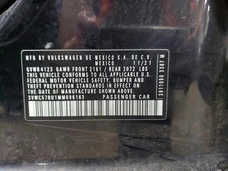 2021 VOLKSWAGEN JETTA S  