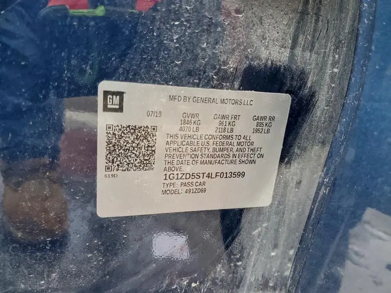 2020 CHEVROLET MALIBU LT  