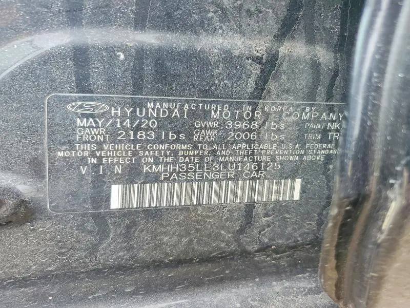 2020 HYUNDAI ELANTRA GT BASE  