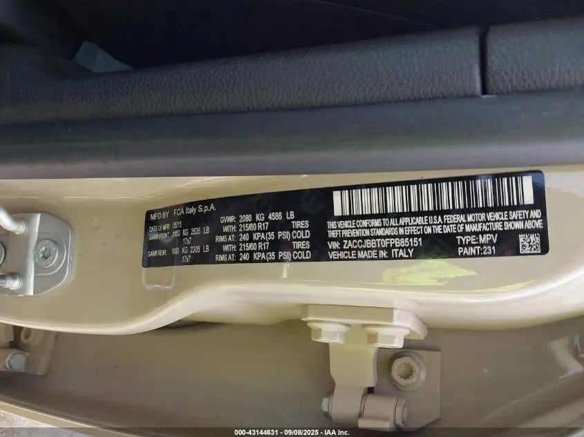 2015 JEEP RENEGADE LATITUDE