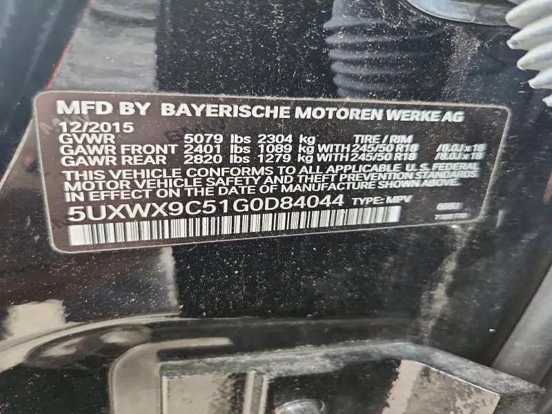 2016 BMW X3 XDRIVE28I  