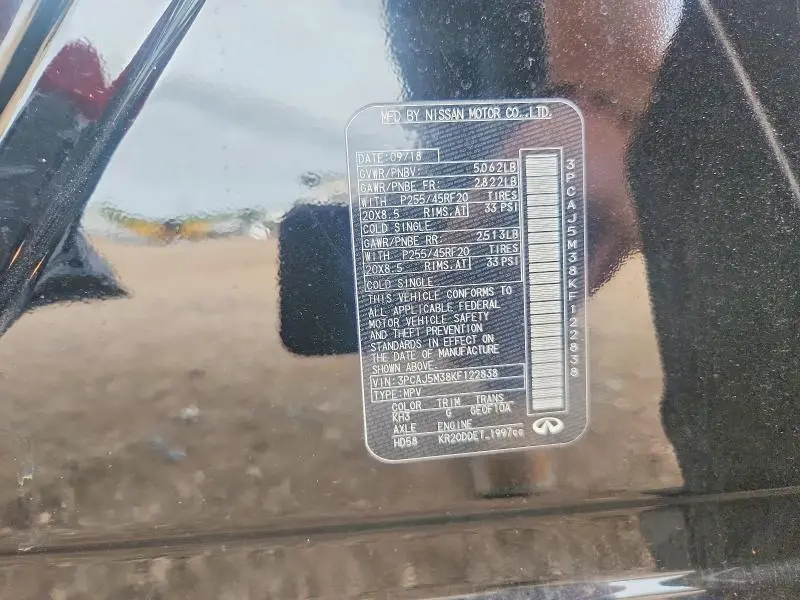 2019 INFINITI QX50 ESSENTIAL  