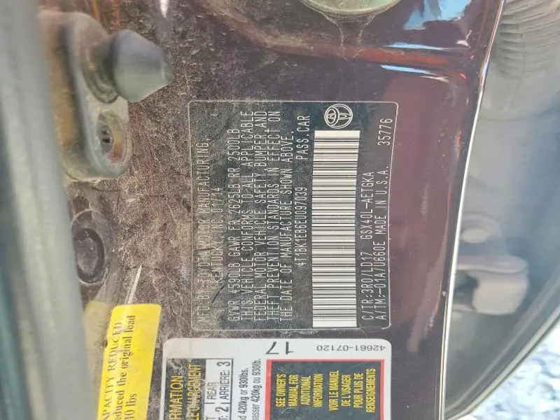 2014 TOYOTA AVALON XLE  