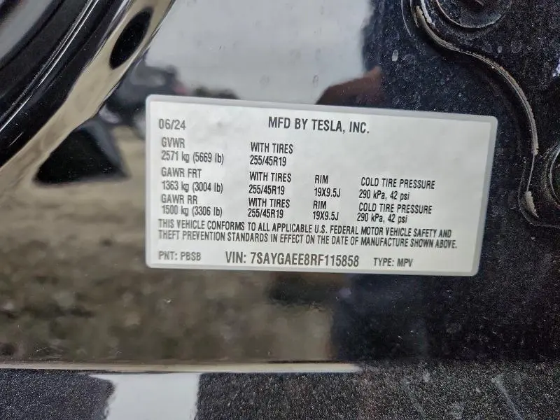 2024 TESLA MODEL Y   