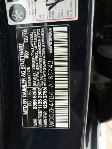 2017 MERCEDES-BENZ E 300 4MATIC  