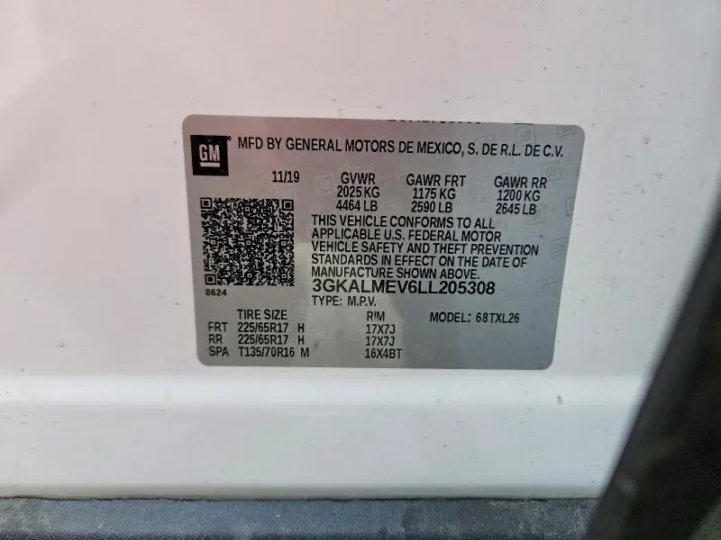 2020 GMC TERRAIN SLE  
