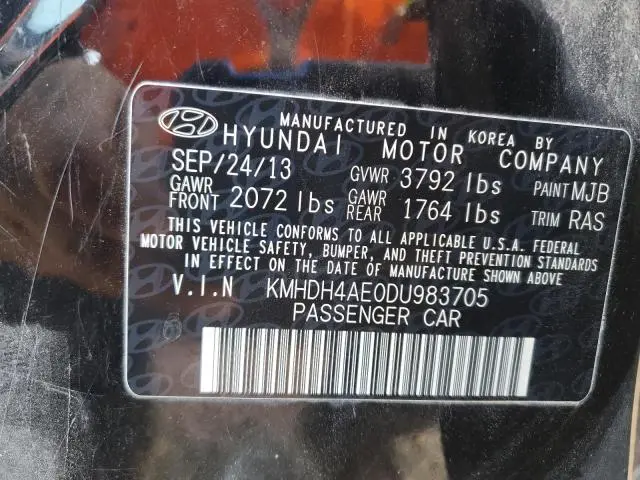 2013 HYUNDAI ELANTRA GLS  