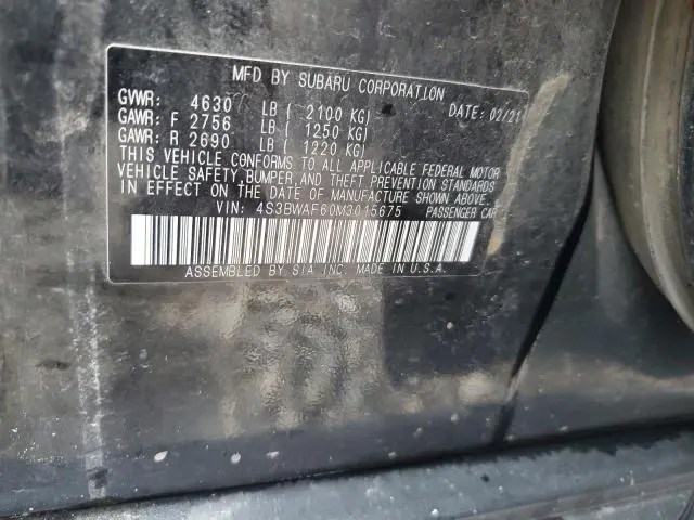 2021 SUBARU LEGACY PREMIUM  