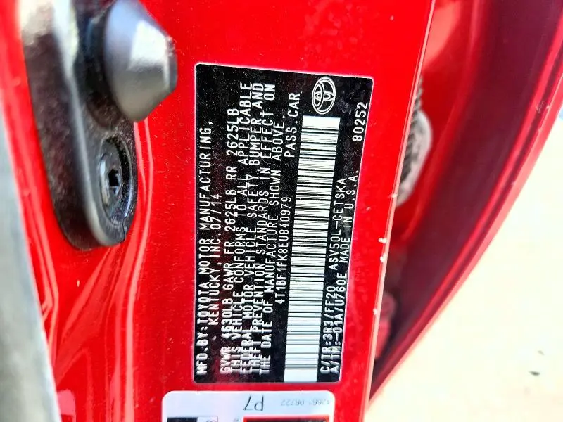 2014 TOYOTA CAMRY SE  