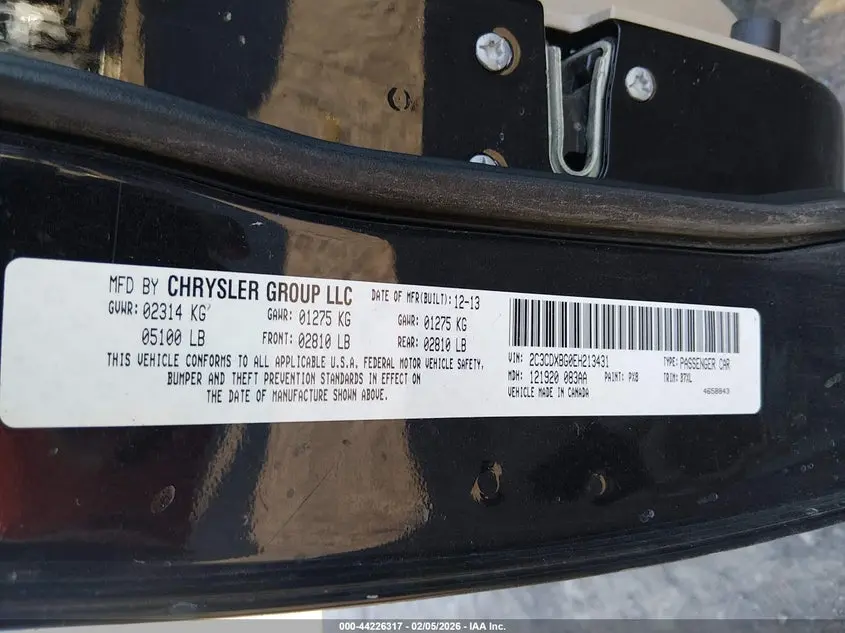 2014 DODGE CHARGER SE