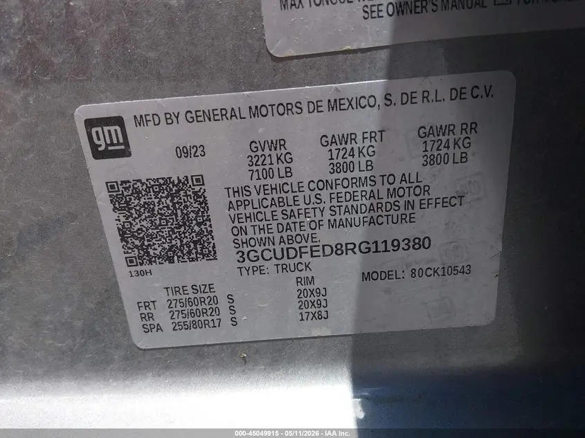 2024 CHEVROLET SILVERADO 1500 4WD  SHORT BED LT TRAIL BOSS