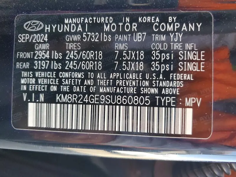 2025 HYUNDAI PALISADE SEL  