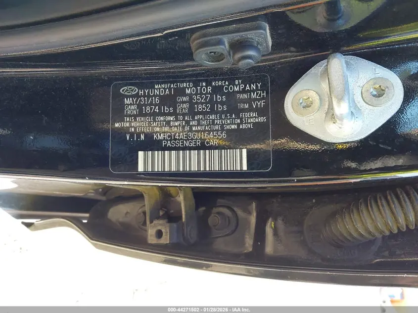 2016 HYUNDAI ACCENT SE