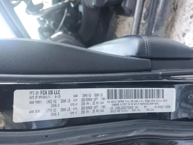 2019 DODGE DURANGO GT