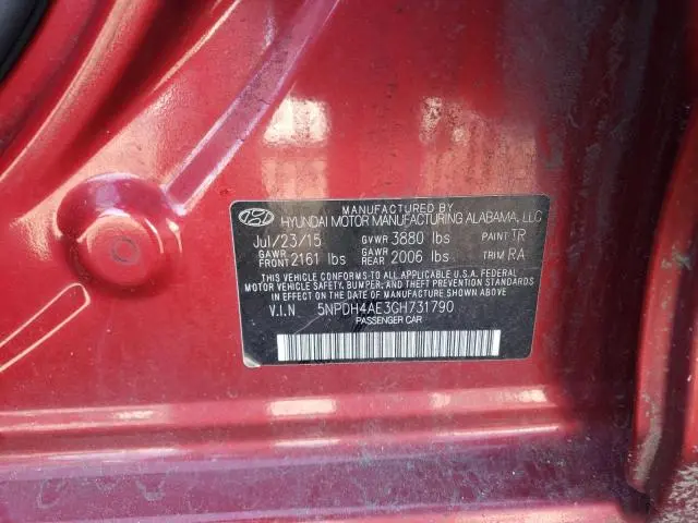 2016 HYUNDAI ELANTRA SE  