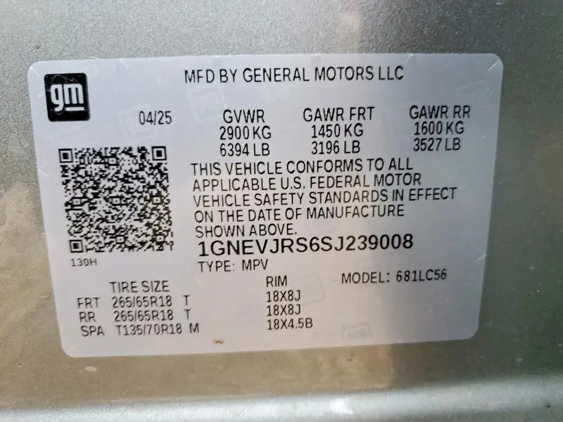 2025 CHEVROLET TRAVERSE Z71  