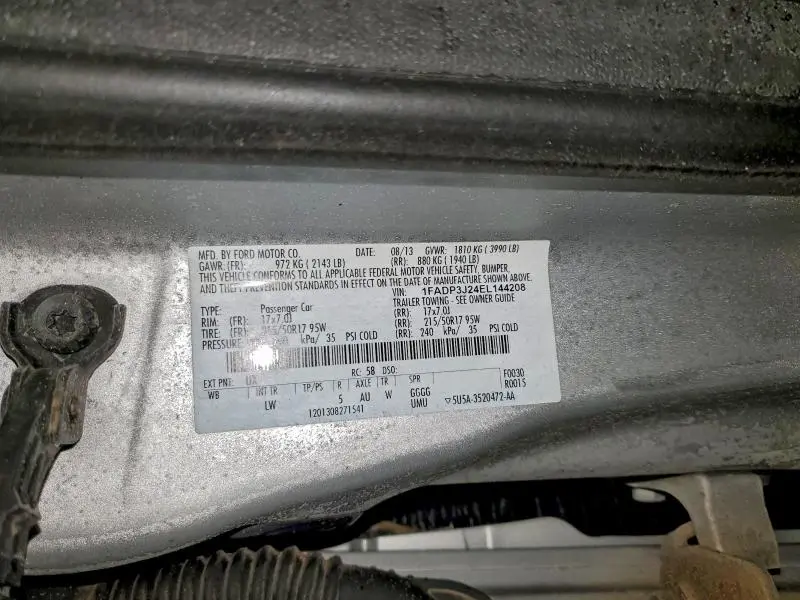 2014 FORD FOCUS TITANIUM  