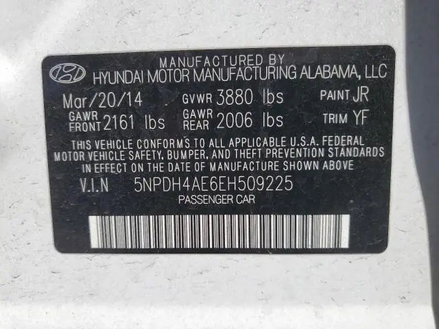 2014 HYUNDAI ELANTRA SE