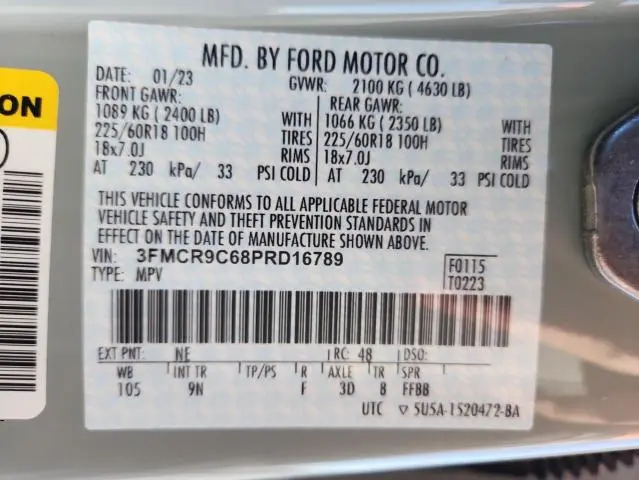 2023 FORD BRONCO SPORT OUTER BANKS  