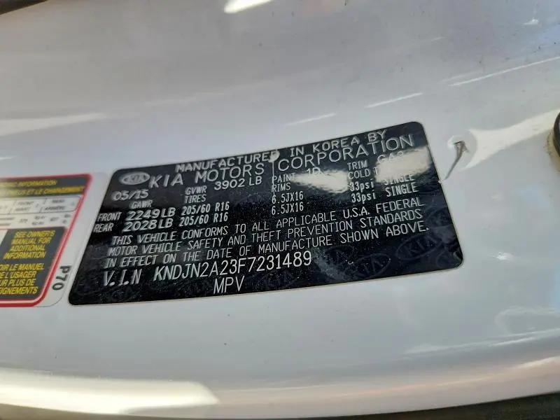 2015 KIA SOUL BASE  
