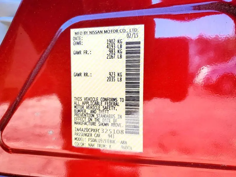 2015 NISSAN LEAF SV  