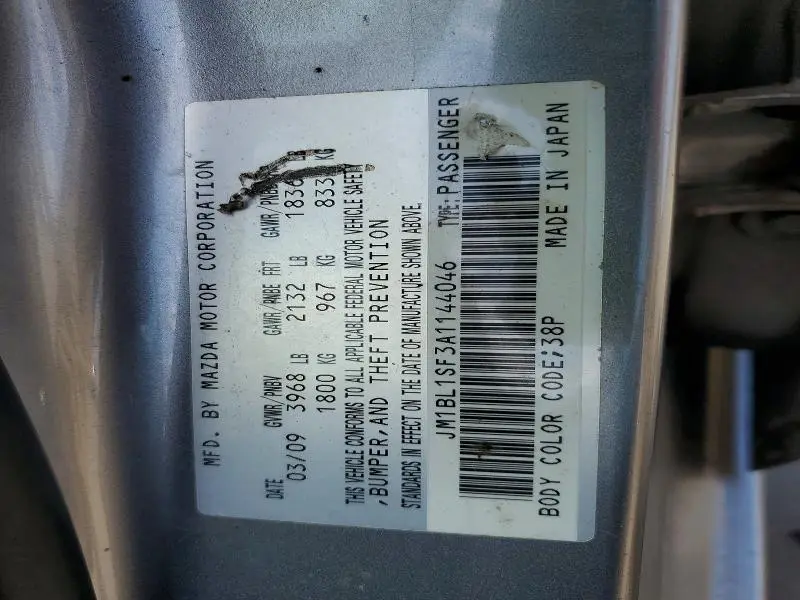 2010 MAZDA 3 I  