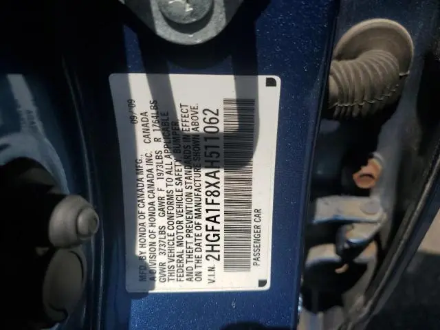 2010 HONDA CIVIC EX  