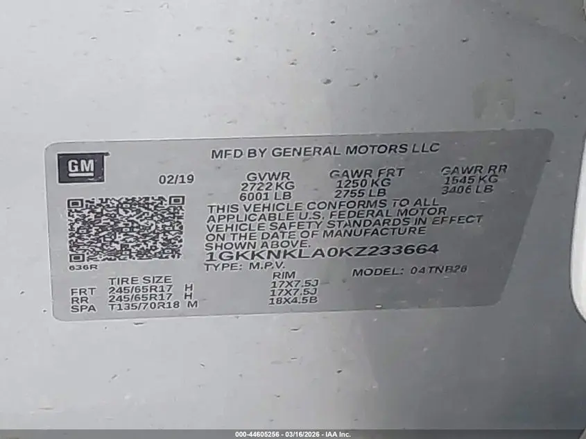 2019 GMC ACADIA SLE-1