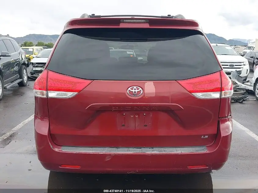 2012 TOYOTA SIENNA LE V6 8 PASSENGER