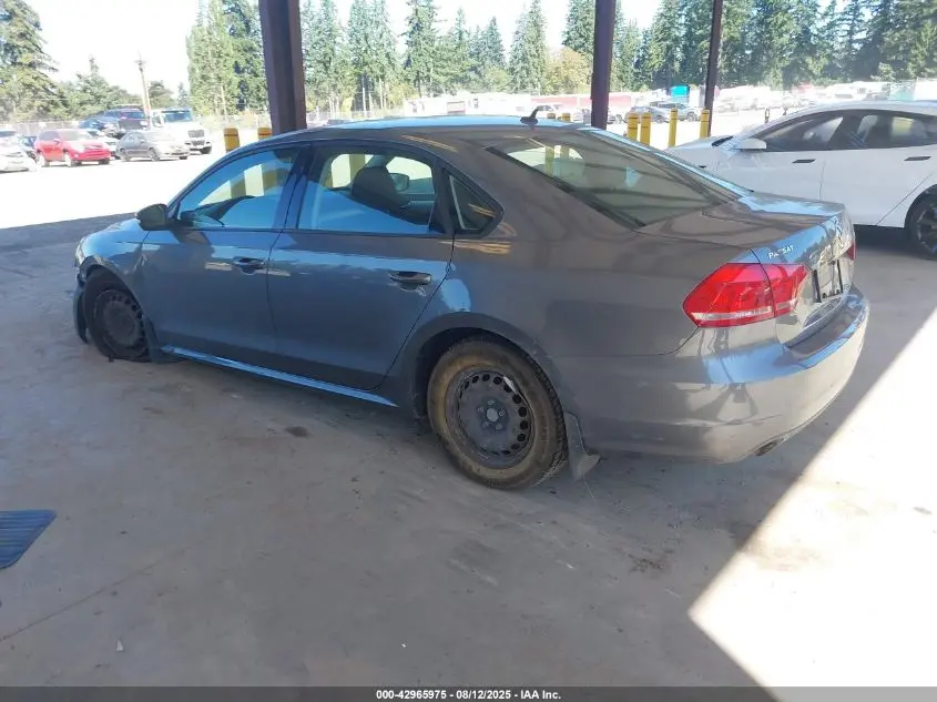 2014 VOLKSWAGEN PASSAT 2.5L S