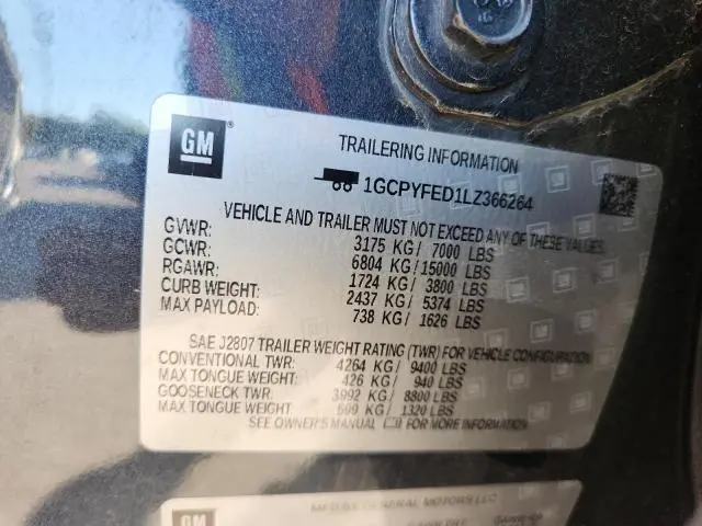 2020 CHEVROLET SILVERADO K1500 LT TRAIL BOSS  