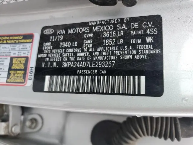 2020 KIA RIO LX  