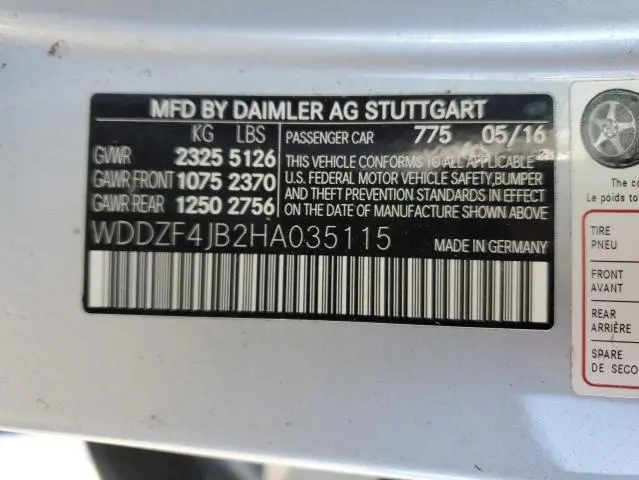 2017 MERCEDES-BENZ E 300  