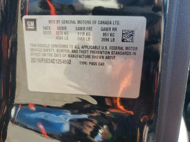 2012 CHEVROLET IMPALA LS  