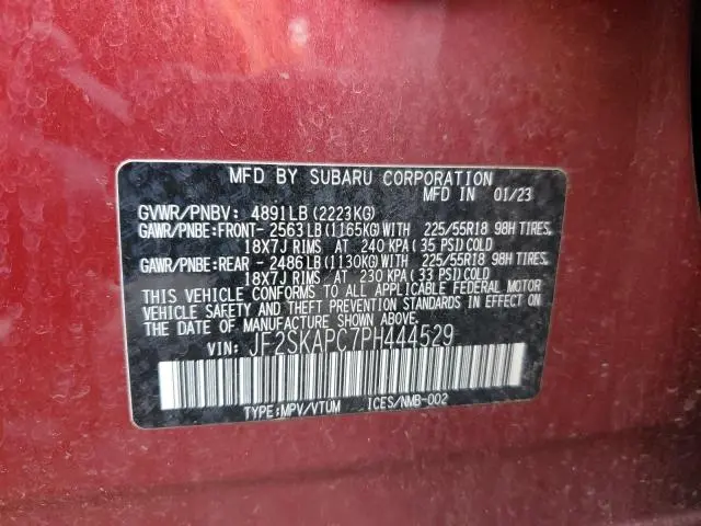 2023 SUBARU FORESTER LIMITED  